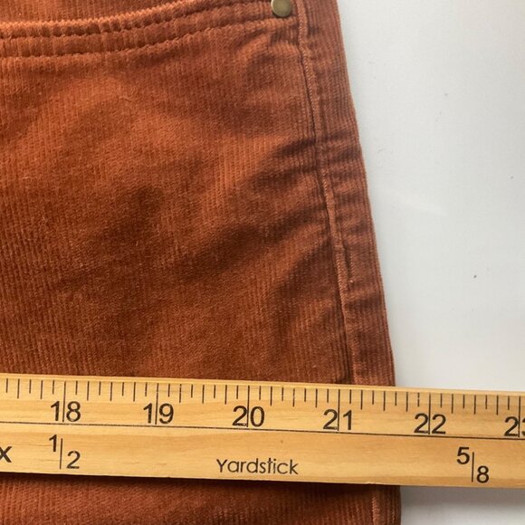 Wrangler Womens 16 High Rise Fierce Flare Corduroy Pants Brown Boho Festival - Picture 7 of 12